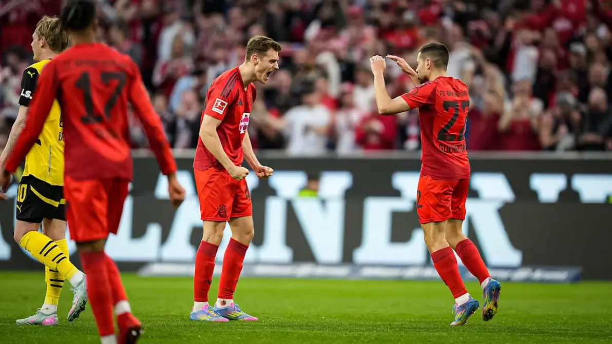 拜仁慕尼黑主场2-0击败多特蒙德，豪取德甲联赛冠军！